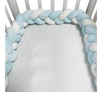 GYCF Cuscino a Serpente Intrecciato, Cuscino Nodo Paracolpi Letto, Paracolpis Sponda Sponde Anticaduta, Protezione Morbida e Sicura, Protezione Laterale Bordo,A05,3 m