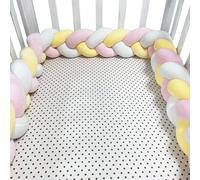 GYCF Cuscino a Serpente Intrecciato, Cuscino Nodo Paracolpi Letto, Paracolpis Sponda Sponde Anticaduta, Protezione Morbida e Sicura, Protezione Laterale Bordo,A12,3 m