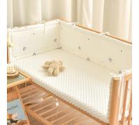 GYCF Cuscino Paracolpi Laterale per Letto, Cuscino Protezione per Sponde, Protezione Morbida Anti-collisione, Avvolgente per Sponde Imbottite per Sponde Laterali,A10,160x28CM
