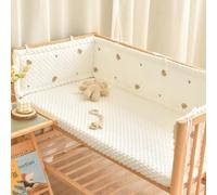 GYCF Cuscino Paracolpi Laterale per Letto, Cuscino Protezione per Sponde, Protezione Morbida Anti-collisione, Avvolgente per Sponde Imbottite per Sponde Laterali,A01,160x28CM