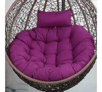 GYCF Cuscino per Sedia Sospesa Poltrona Uovo, Sospesa Fodera di Ricambio per Cuscino Sedia, Cuscino Dondolo Sospesa per Esterno Giardini Altalene Interne,Purple 03,90CM
