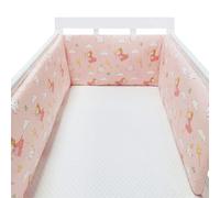 GYCF Traspirante Cuscino Paracolpis, Paracolpi sponda sponde Anticaduta, Paracolpis Barriera Sbarre, Paracolpis Antisoffoco Cuscino Protezione Laterale per Letto Bordo della,A06,150x30CM