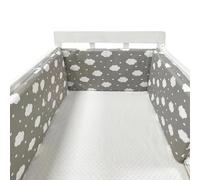 GYCF Traspirante Cuscino Paracolpis, Paracolpi sponda sponde Anticaduta, Paracolpis Barriera Sbarre, Paracolpis Antisoffoco Cuscino Protezione Laterale per Letto Bordo della,A01,300x30CM