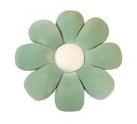 GYCS Carino Cuscino per Pavimento di Fiori Indie Room Decor Cotton Throw Pillow Petal Cushion per Divano Auto Sedia Fiore coccoloso Peluche Giocattoli Cuscino Imbottito,Verde,40cm