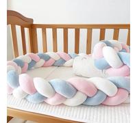 GYCS Cuscino Intrecciato per Chi Dorme sul Fianco Letto A Treccia Cuscino Cuscino Decorativo Cuscino Coccoloso Soffice Intrecciato Paracolpi Sponda Sponde Anticaduta,A12,300cm