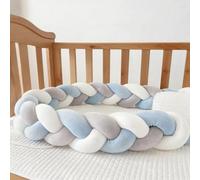 GYCS Cuscino Intrecciato per Chi Dorme sul Fianco Letto A Treccia Cuscino Cuscino Decorativo Cuscino Coccoloso Soffice Intrecciato Paracolpi Sponda Sponde Anticaduta,A09,300cm