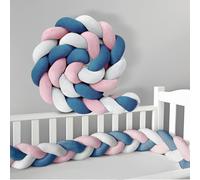 GYCS Protezione per Sponde per Lettino, Serpente Letto Cuscino, Paracolpi per Lettino, Cuscino per Bambini Intrecciato, Paracolpi Sponda Sponde Anticaduta,A23,200cm