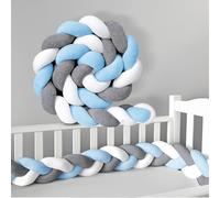 GYCS Protezione per Sponde per Lettino, Serpente Letto Cuscino, Paracolpi per Lettino, Cuscino per Bambini Intrecciato, Paracolpi Sponda Sponde Anticaduta,A03,250cm