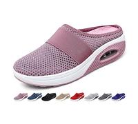 GYCS Sandali Donna Estive Comode Antiscivolo Scarpe Rete Traspirante Scarpa da Casa Pantofole Diabetiche per Artrite Edema Piedi Ciabatte,Rosa,37 EU