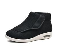 GYCS Scarpe Comode Uomo Terapeutiche per Diabetici Confortevole Sneakers Casual All'aperto Scarpe Ortopediche per Anziani Scarpe Diabetiche Accoglienti Invernali per Gonfie,Nero,43.5EU