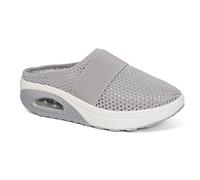 GYCS Scarpe Donna Sneakers Pantofole Ortopediche Estive Morbide Comode E Antiscivolo Sandali Caldo Scarpa da Casa Ciabatte Diabetiche per Artrite Edema Piedi,Light Gray,37 EU