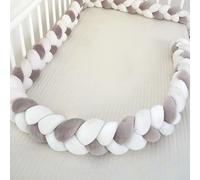 GYCS Treccia Paracolpi,Paracolpi Antisoffoco,Paracolpi Sponda Sponde Anticaduta,Paracolpi Barriera Sbarre,Disponibile in Varie Lunghezze E Colori Design Elegante,A05,450cm