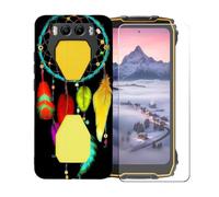 GYDQQKJ Cover per Blackview BV7300 + Pellicola Protettiva in Vetro Temperato, Morbido Silicone Custodia Nero TPU Case - HD Schermo Protettore per Blackview BV7300 (6.67") - BST2