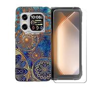 GYDQQKJ Cover per Blackview Xplore 1 + Pellicola Protettiva in Vetro Temperato, Morbido Silicone Custodia Nero TPU Case - HD Schermo Protettore per Blackview Xplore 1 (6.78") - LLM11