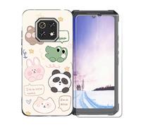 GYDQQKJ Cover per Cubot KingKong ES 3 + Pellicola Protettiva in Vetro Temperato, Morbido Silicone Custodia Nero TPU Case - HD Schermo Protettore per Cubot KingKong ES 3 (6.75") - LLM47