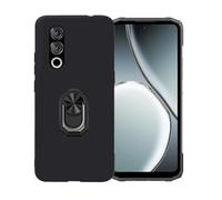 GYDQQKJ per Doogee Blade 10 Power (6.60") Custodia, Nero Ultrasottile Silicone Case TPU Shell, Morbida Sottile Protettivo Copertura, Supporto Anello Antiurto Cover per (Nero Anello Phone)