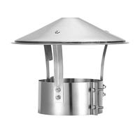 GYEQXKT Cappuccio Antipioggia per Camino Rotondo in Acciaio Inox, Copertura per Tubo di Scarico, Cappuccio per Camino, Copertura per sfiato Aria Esterna per stufe a Legna, caminetti, Venti