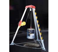 GYEQXKT Heavy-Duty Rescue Tripod, Portable Fall Protection Tripod for Confined Spaces, Fire Safety Tripod Kit, Adjustable Rescue Equipment for Safe Entry And Exit