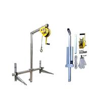 GYEQXKT Kit di Sollevamento per l'installazione di condizionatori d'Aria, Attrezzi per Il Sollevamento dell'unità Esterna del condizionatore, Piccola Gru Pieghevole a Braccio Laterale, Sta