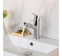 GYEQXKT Rubinetto da Cucina Estraibile Montato sul Ponte, Miscelatore per Acqua Calda e Fredda, Design monoforo, doccetta Estraibile, Moderno Rubinetto per lavabo da Bagno, Facile installa