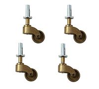 GYEQXKT Ruote a Stelo, mobili in Lega di Zinco, Ruote girevoli Resistenti, Solide Vintage antiche, girevoli a 360 Gradi, per divani e Piedini per Pianoforte, carico 100 kg, con Viti, confe