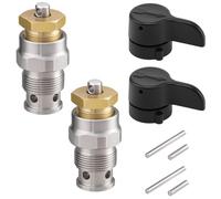 Gyfent 235014 Valvola spray Airless Prime, 2 valvole di scarico compatibili con spruzzatore di vernice Graco 210 230 390 395 490 495 595 3400