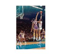 gyhac Kareem Abdul Jabbar & Wilt Chamberlain - Poster su tela lucida, decorazione artistica da parete per soggiorno e camera da letto, 40 x 60 cm