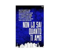 gyhac Stampa su tela, motivo: Weißt Du Nicht, Wie Sehr Ich Dich Liebe Fans Ultras FC Inter Nerazzurri Coro canzone poster stampa poster decorazione camera da letto paesaggio ufficio camera da letto