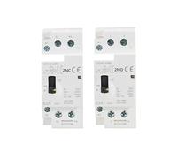 GYHC 2P 40A 63A 2NO or 2NC Manual Household Modular DIN Rail AC Contactor AC220V 230V Manual Control ZDVHOMCB(2P 63A 2N0 220V)
