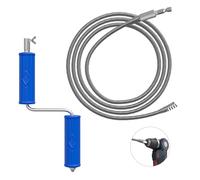 GYHMTOO Spirale per la pulizia dei tubi, ø 6 mm, pulitore a spirale, spirale di pulizia con adattatore elettrico e manuale, pulitore per tubi a spirale, spirale efficiente (6 mm, 3 m)