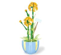 GYHWOFUL Piante bouquet, giocattolo da costruzione, crisantemo, mattoncini da costruzione, bonsai, decorazione per la casa, regalo per donne e uomini, San Valentino, compleanno e Natale