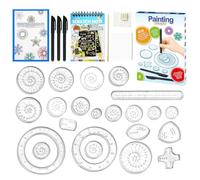 GYHWOFUL Set di 30 giocattoli spirograph per bambini, design a spirale, multifunzione, designer a spirale con creativi, fai da te, per bambini a partire dai 4 anni in su
