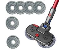 GYing - Mocio elettrico con atomizzatore spray, versione aggiornata, testa di montaggio + 6 stracci pulenti per Dyson V7 V8 V10 V11, accessori aspirapolvere