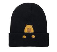 GYIOFAI Cappello Capybara, berretto lavorato a maglia con animale ricamato con simpatico design Capybara, per donne e uomini, regali per amanti delle capibara decorazione di Natale di compleanno, per