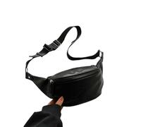 Gyios Borse Marca di Lusso Sacca per Cintura Femminile Color Cuoio in Pelle Macellana Pura da Donna Giro La Spalla Cassetta del Torace Traversa-Nero