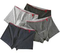 Gyios Boxer Uomo Impianti da 4 Pacchetti di Cotone Pugile di Cotone, Morbido E Traspirante, Alleva Elastiche Assorbenti per Il Comfort per Tutto Il Giorno-11-3xl(70-80kg)