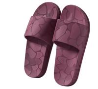 Gyios Ciabatte Donna Nuovo 2026 Home Pantofole Donne Open Toe Impermeabile Suola Morbida Slides Summer One Cinturino Colore Solido Comfort A Fondo Piatto-Deep Purple-38-39