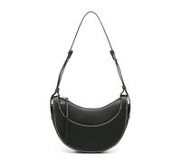 Gyios Frizione Donna Borsa della Spalla Sella Mezza Luna per Le Donne di Moda Hobo Crossbody Dumpling Cinturino Regolabile-Nero