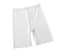 Gyios Mutande Donna Cotone Pantaloni Corti Senza Cuciture di Sicurezza della Seta Ghiaccio Donne Sottili Plus Size Vita Alta sotto Gonna Boxer -pantalonini Bianchi-2xl (75-95kg)