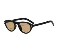 Gyios Occhiali da Sole retrò Donna - alla Moda Guida per Esterni Uv400-c3-tè Nero