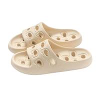 Gyios Pantofole da Bagno Antiscivolo Estate Leggero per Donne E Uomini Sandali Casa al Coperto Scarpe All'aperto-khaki-37-38