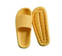 Gyios Pantofole Uomini Eva Piattaforma Nuova Nube Soffice Suola Sandali Anti-scivolo Camera Da Letto Scivoli Accoglienti Scarpe Casa-giallo-42-43