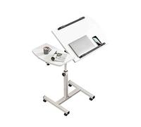 GYKOZY Tavolino servitore con Ruote, Comodino, Tavolo Mobile, scrivania per la casa, scrivania per Computer Portatile, Adatto per studiare, ECC.