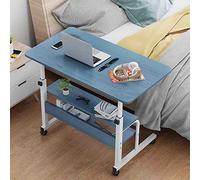 GYKOZY Tavolo servitore con Ruote, Tavolo elevatore da Comodino, Tavolo per Computer Portatile, Letto, Tavolo elevatore Mobile per Uso Domestico, Adatto per Lo Studio, ECC. (Blue)