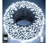 GYLEFY Luci di Natale Esterno 100M Catena Luminosa 800 LED Stringa Impermeabile Luci Natalizie da Esterno con Telecomando Ghirlanda LED Decorazioni Natalizie per Albero Natale Giardino Bianco freddo