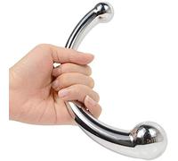 GYLEJWH Lusso Puro Wand, La Bacchetta Dildo in Acciaio Spina Spina di estremità di Testa di Acciaio di Massaggio del Punto G P-Spot Bastone/Parete Metallica Sex Toy Masturbatore
