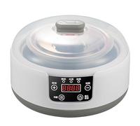 GYLFZDQ Yogurtiera 36 Ore con Controllo della Temperatura e Timer, yogurtiera da 1,2 l con Display a LED, yogurtiera Multifunzionale in Acciaio Inox per Uso Domestico (yogurtiera + 5 Tazze) White,12L