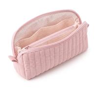Gylvorix Astuccio interno a pois, piccolo astuccio multiscomparto | Scomparto privato con cerniera, tessuto blu trapuntato, ideale per la scuola, il lavoro e l'uso in movimento