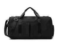 Gym Bag For Women With Shoe Compartment sturdy Lightweight Yoga Large Handbag(Black)