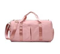 Gym Bag For Women With Shoe Compartment sturdy Lightweight Yoga Large Handbag(Pink)
